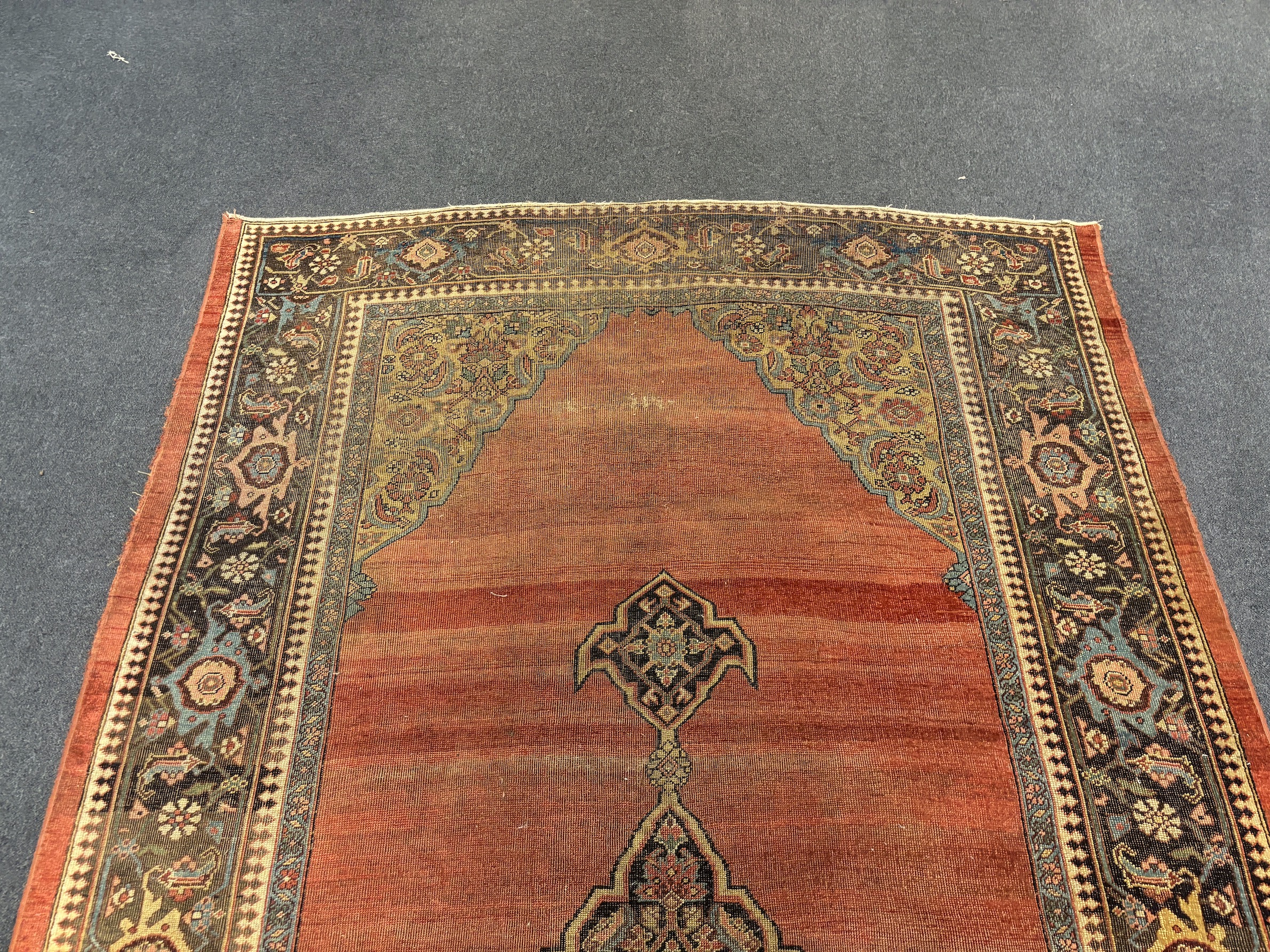 An antique Bidjar carpet 365 x 185cm